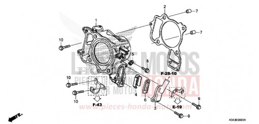 CYLINDRE/ANCHE SOUPAPE NSS300AD de 2013
